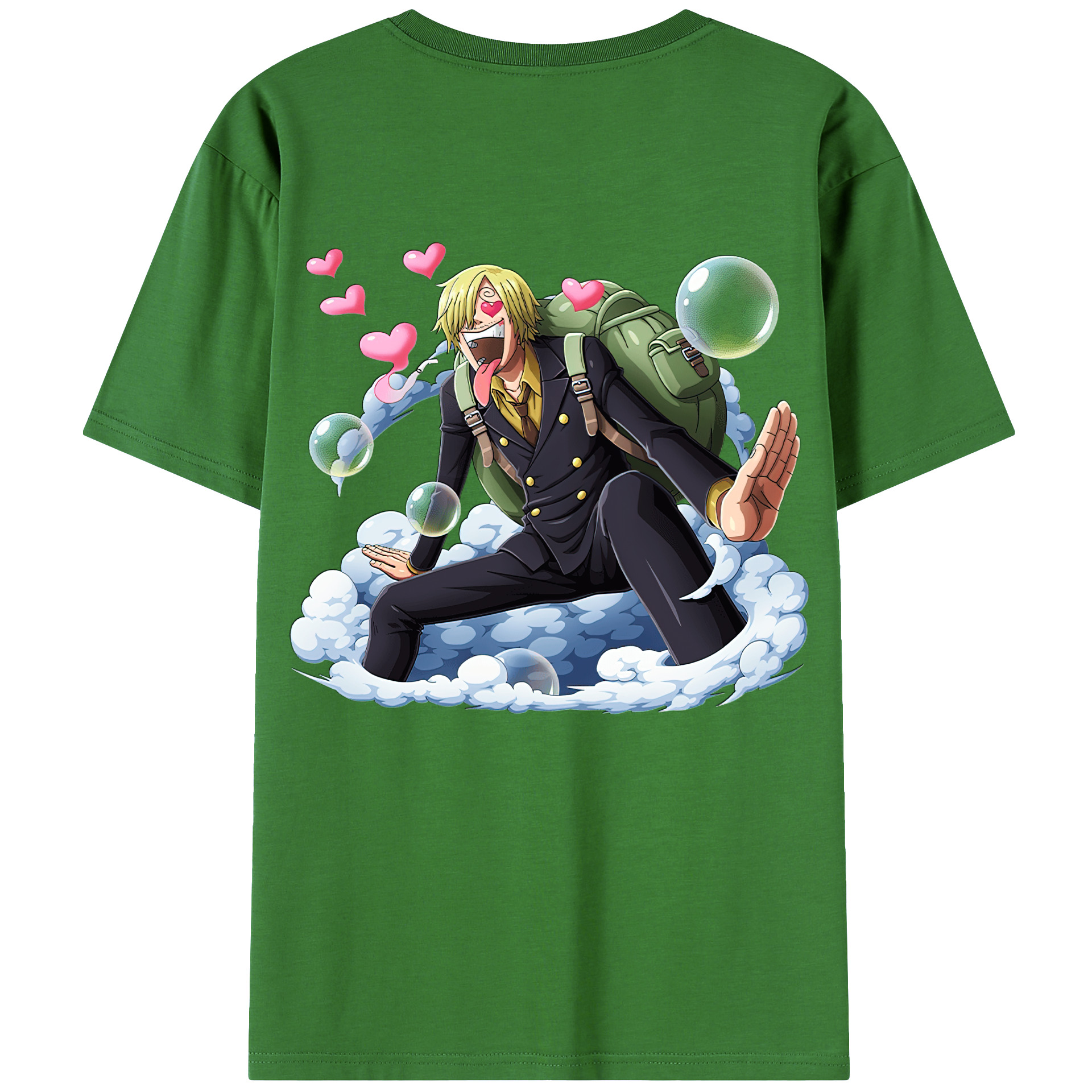 （画像用） ワンピース サンジ ONE PIECE Sanji レディース半袖Tシャツ(バックプリント)